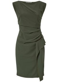 Heine, Damen Etuikleid, Khaki