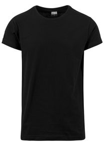 Urban Classics, Herren Shirt 'Turnup Tee', Schwarz