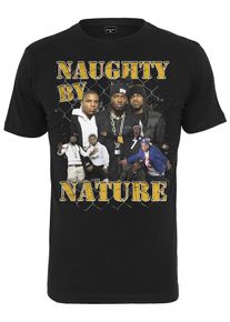 Mister Tee, Herren T-Shirt 'Naughty by Nature 90s', Mischfarben / Schwarz