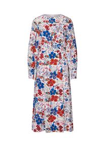 Essentiel Antwerp, Damen Kleid 'Saga long sleeved dress', Mischfarben / Weiß