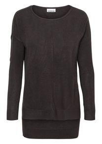 Noisy may, Damen L&auml;ssiger Strickpullover, Schwarz
