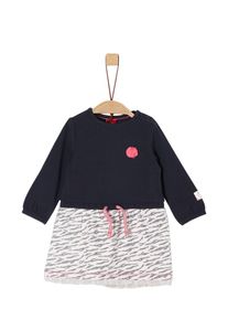 s.Oliver Junior, Mädchen Kleid, Marine / Graumeliert / Weiß