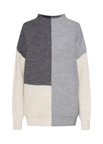 Noisy may, Damen Pullover 'LENKA NEW ELLY', Creme / Grau