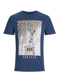 Jack & Jones JACK & JONES, Herren T-Shirt, Violettblau / Mischfarben