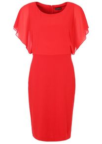 Apart, Damen Kleid Rundhals, Rot