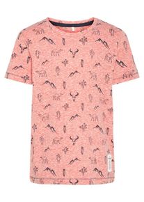 name it, T-Shirt, Rot / Schwarz