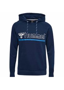 Hummel, Herren Kapuzenpullover 'Comfort 201660-2001r', Nachtblau / Royalblau / Weiß