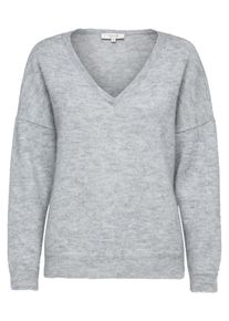 Selected Femme, Damen Wollpullover 'LIVANA', Graumeliert
