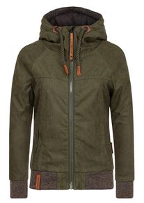 Naketano, Damen Jacke 'Eine Aktive', Rostbraun / Braunmeliert / Oliv