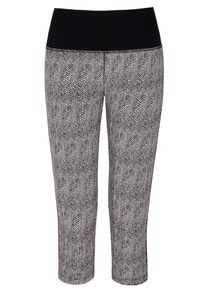 YOGISTAR.COM, Damen Yogi-Capri, Grau / Schwarz