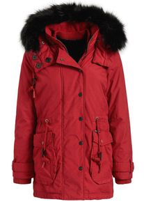 Khujo, Damen Parka 'MIMURA', Rot / Schwarz