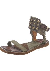 A.S.98, Damen Sandalen, Braun / Oliv