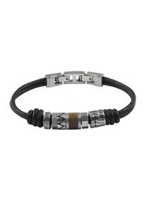 Fossil, Damen Armband, Dunkelbraun / Silber