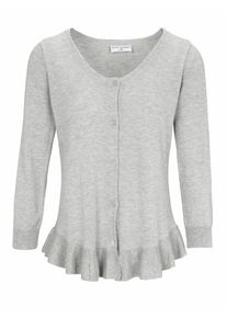 Heine, Damen Cardigan, Graumeliert