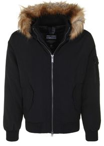 Bomboogie, Herren Daunenjacke 'BOMBER BASIC', Schwarz