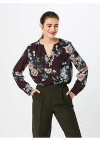 Cartoon, Damen Bluse, Grün / Burgunder