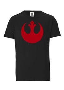 logoshirt, Herren T-Shirt, Rot / Schwarz