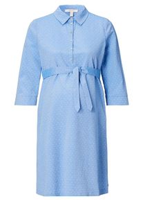 Esprit Maternity, Damen Kleid, Royalblau / Weiß