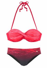 Lascana, Damen Bügel-Bandeau-Bikini, Dunkelpink