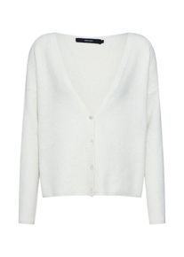 Véro Moda VERO MODA, Damen Strickjacke 'DOFFY FISHERMAN', Weiß