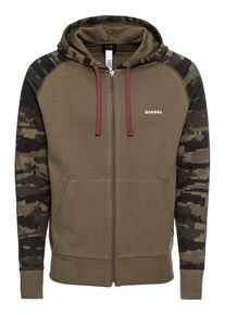 Diesel, Herren Sweatjacke 'UMLT-BRIANZ SWEAT-SHIRT', Grün