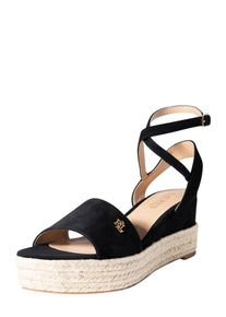 Lauren by Ralph Lauren Lauren Ralph Lauren, Damen Sandale 'Delores', Beige / Schwarz