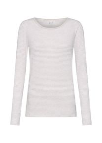 GAP, Damen Pullover 'LS FTR CREW STR', Creme