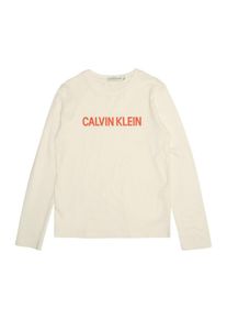 Calvin Klein Jeans, Shirt 'LOGO REGULAR LS TEE', Weiß