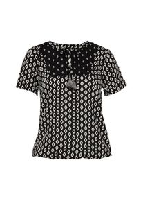 Tom Tailor, Damen Bluse, Schwarz / Weiß