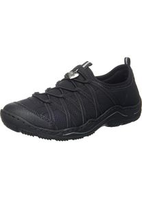 Rieker, Damen Slipper, Schwarz
