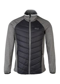 Jack Wolfskin, Herren Funktionsjacke 'SUTHERLAND CROSSING', Schwarz / Schwarzmeliert