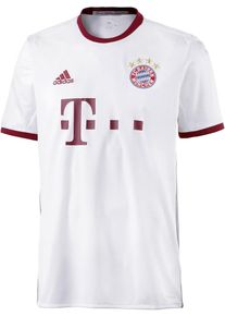adidas Performance, Herren Fußballtrikot 'FC Bayern 16/17 CL', Grau / Rot / Weiß