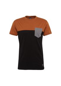 Iriedaily, Herren T-Shirt 'Block Pocket 2 Tee', Karamell / Schwarz
