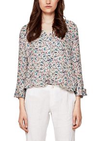 s.Oliver RED LABEL, Damen Bluse, Mischfarben / Weiß