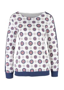 s.Oliver RED LABEL, Damen Longsleeve, Navy / Rot / Weiß