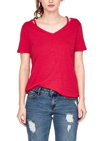 s.Oliver RED LABEL, Damen T-Shirt, Pitaya