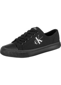 Calvin Klein Jeans, Mädchen Sneakers 'Ireland canvas', Schwarz / Weiß