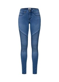Only, Damen Jeans 'onlROYAL REG SKINNY BIKER JEANS BJ12740', Blue Denim