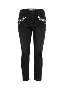 Only, Damen Jeans 'onlPRECIOUS SLOUCY FIT JEANS', Black Denim