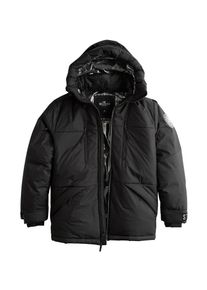 Hollister, Herren Jacke 'EXPEDITION PUFFER PARKA 1CC', Grau / Schwarz