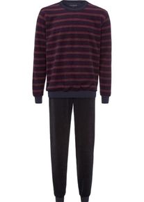 Schiesser, Herren Pyjama, Weinrot / Schwarz