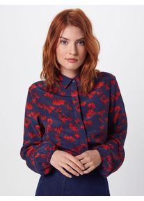Vila, Damen Bluse 'Vimiha', Navy / Rot