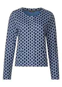 Street One, Damen Jacke, Rauchblau / Nachtblau