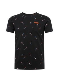 Superdry, Herren Shirt 'AOP LITE', Blau / Schwarz