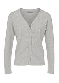 Heine, Damen Strickjacke, Graumeliert