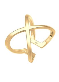 Elli, Damen Ring 'Kreuz', Gold
