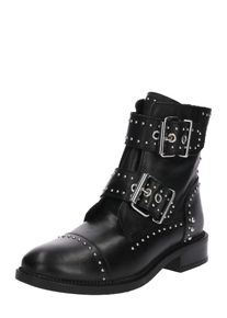 PS Poelman, Damen Schnürstiefelette, Schwarz