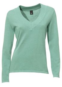 Heine, Damen V-Pullover, Mint