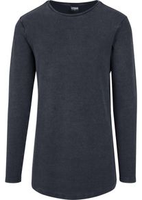 Urban Classics, Herren Acid Washed Longsleeve, Schwarz