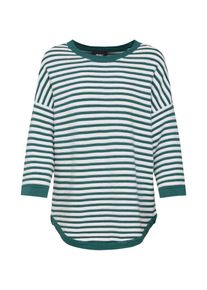 Object, Damen Pullover 'MORGAN', Petrol / Weiß
